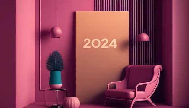 Culorile anului 2024: tendințe în designul de interior