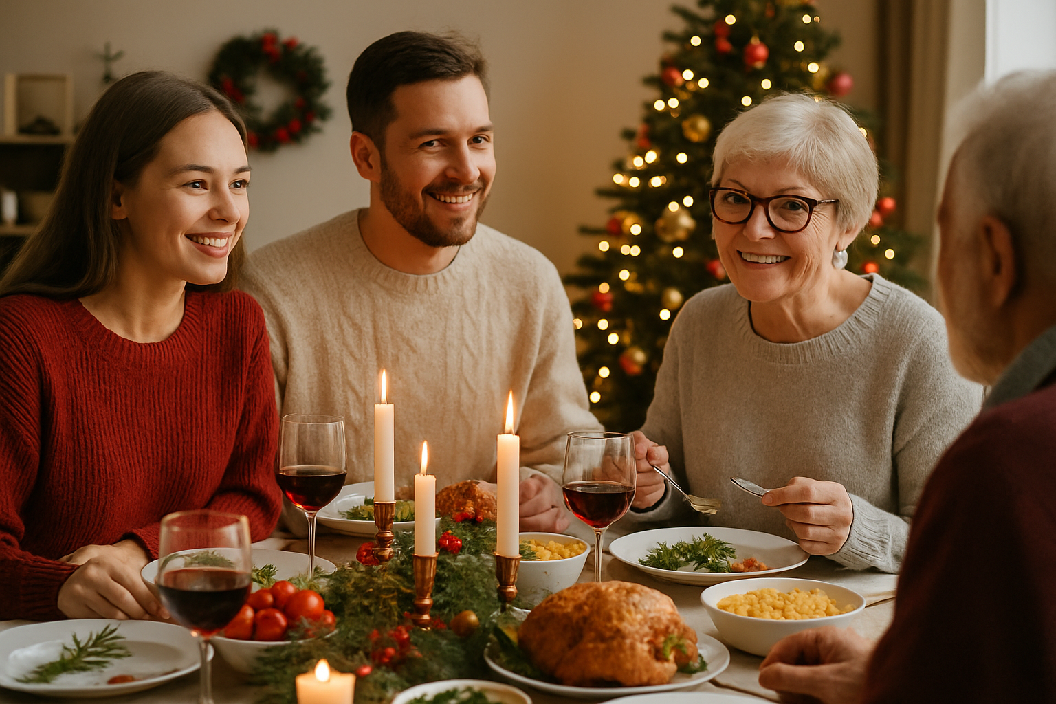 7 idei de decor pentru masa de Crăciun