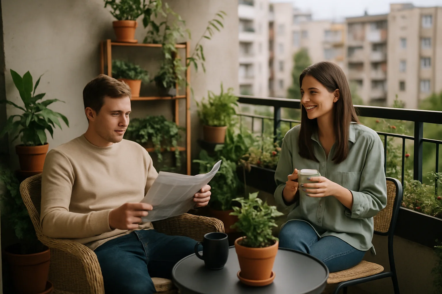 Amenajarea balconului în stil urban 2026