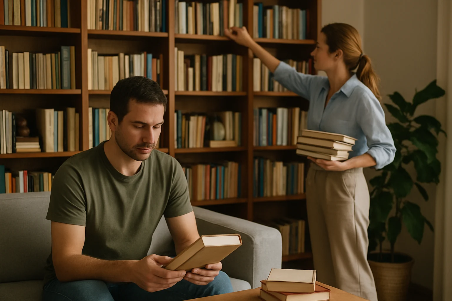 Amenajarea bibliotecii acasă: soluții practice
