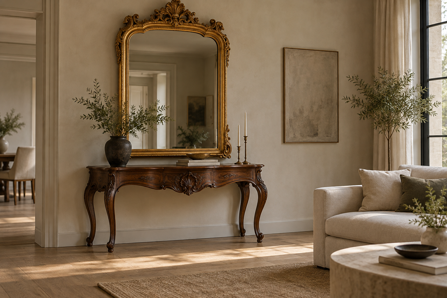 Baroque Revival în amenajări: mobilier, ornament și proporții