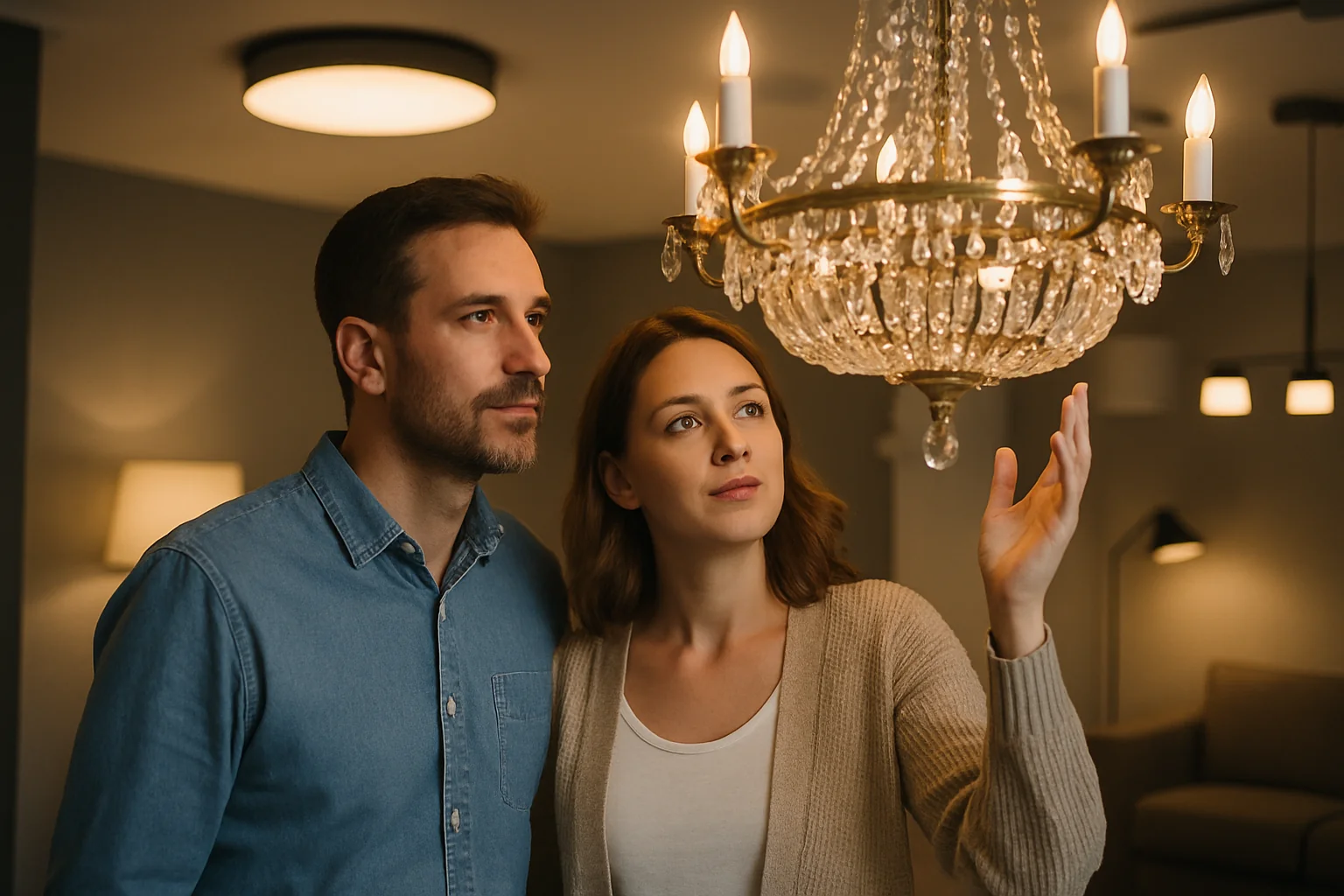 Cum să alegi un candelabru sau plafoniera potrivită pentru living