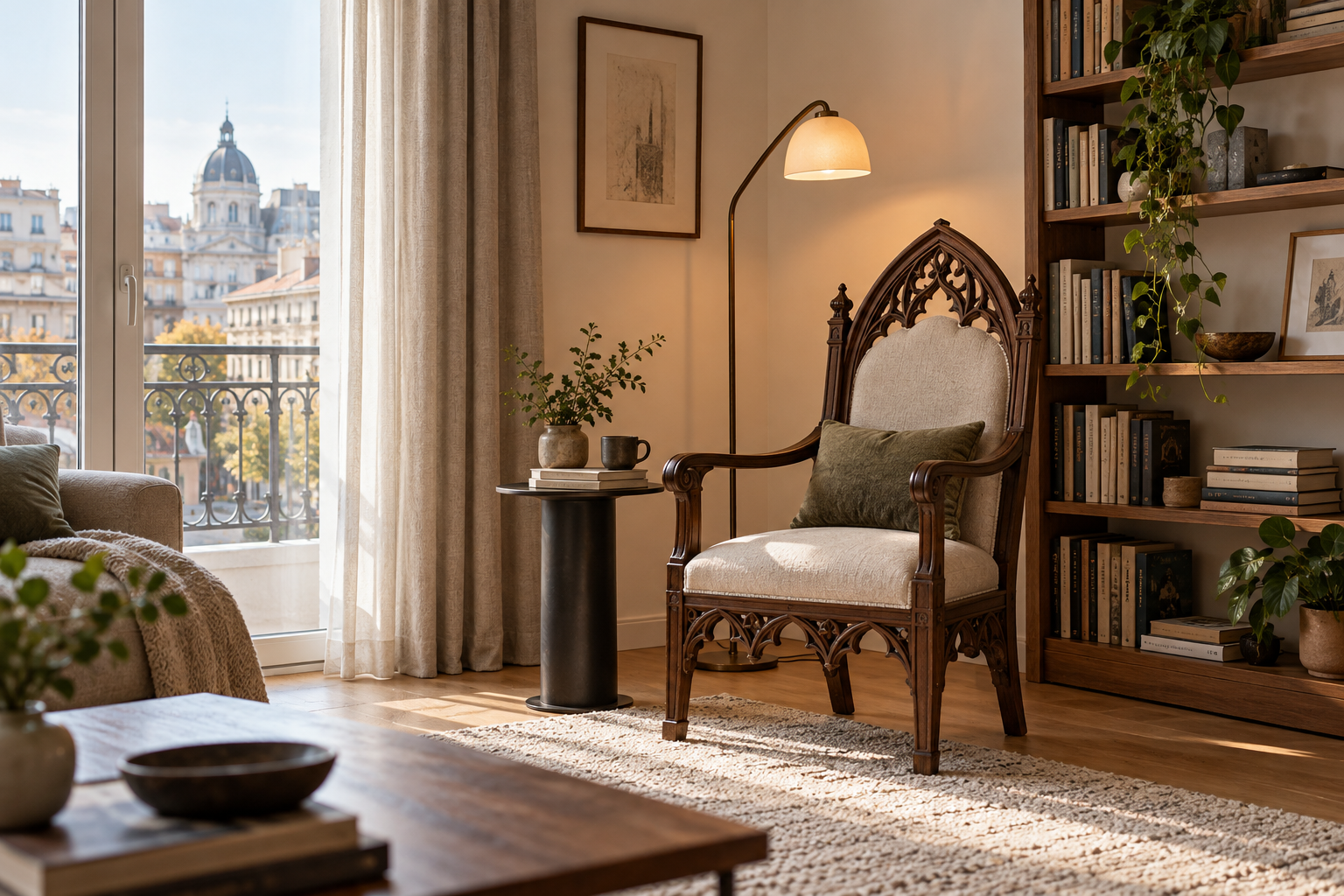 Gothic Revival în amenajări: mobilier, repere și dozaj într-un interior actual