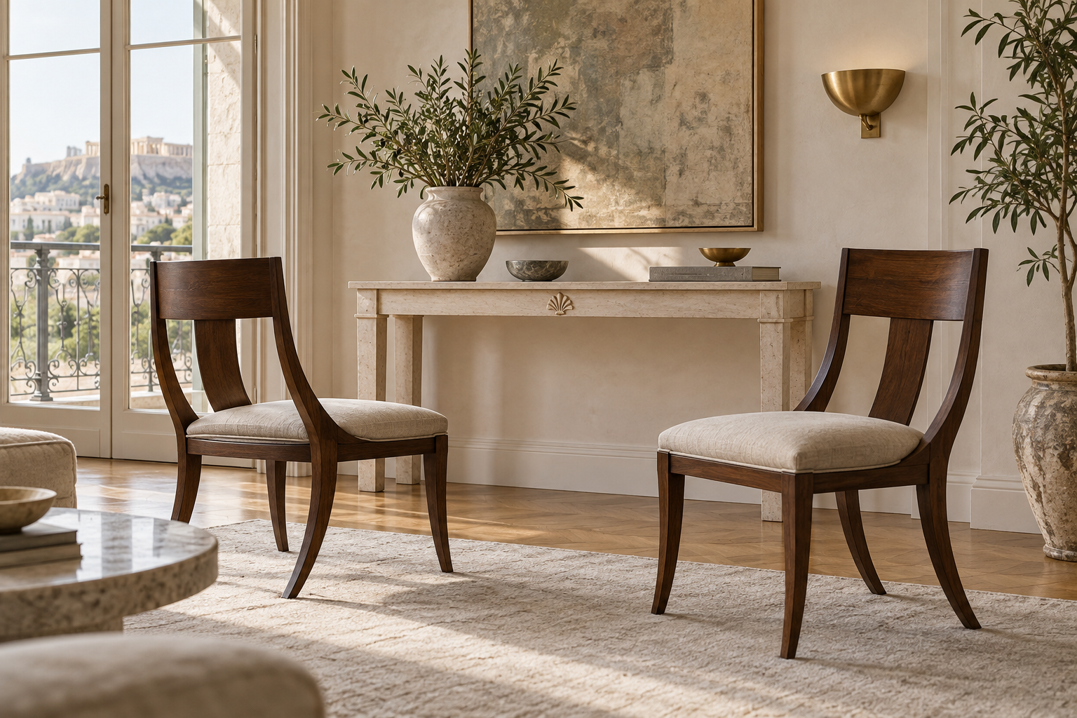 Greek Revival în amenajări: forme clasice, mobilier și proporții