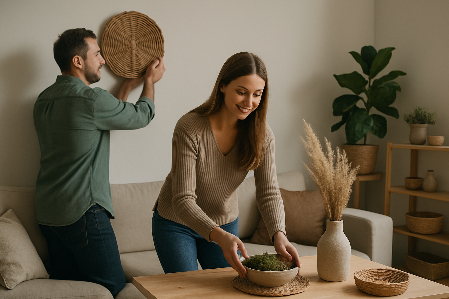 Idei de amenajare cu materiale naturale pentru casă
