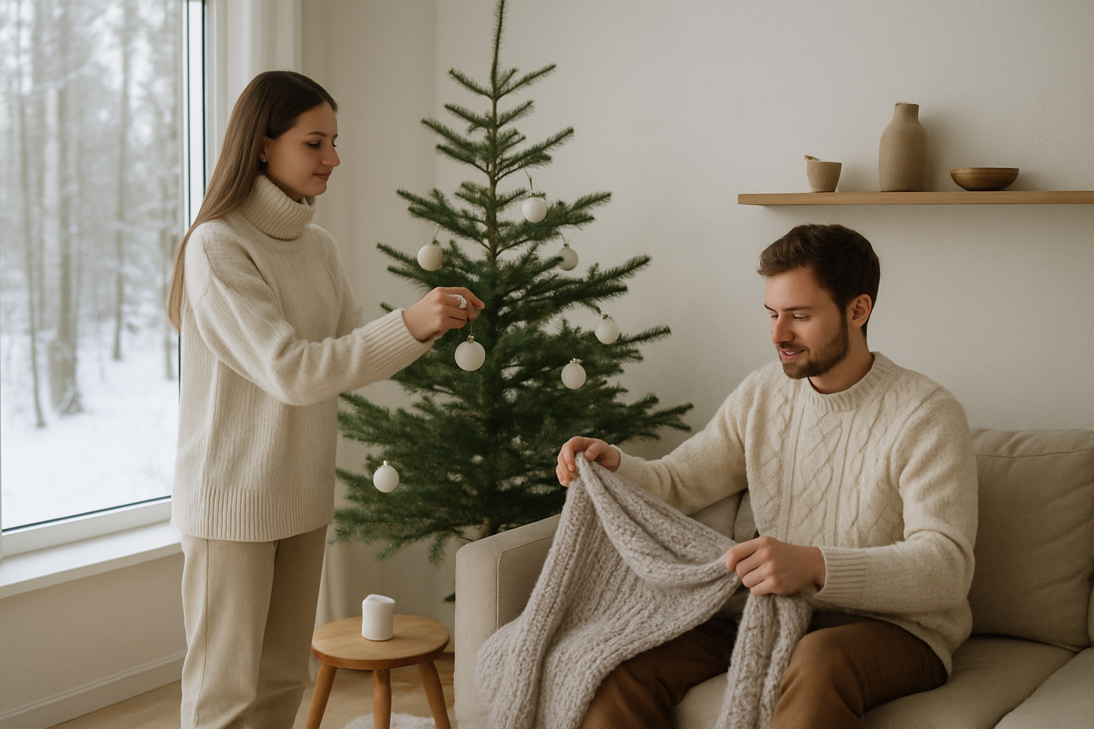 Idei de amenajare minimalistă pentru iarnă