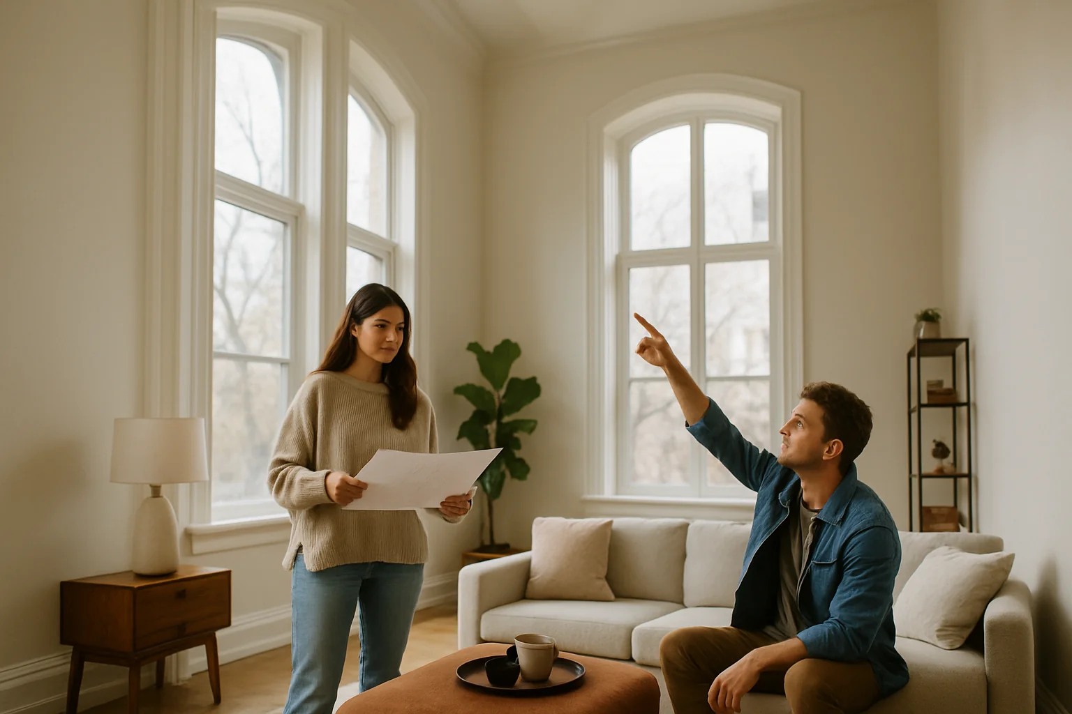 Idei de amenajare pentru camerele cu tavan înalt