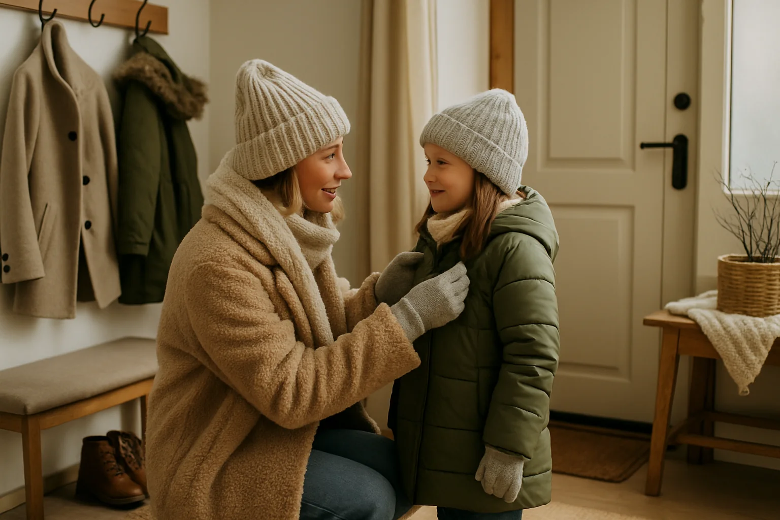 Idei de decor pentru un hol primitor în sezonul rece