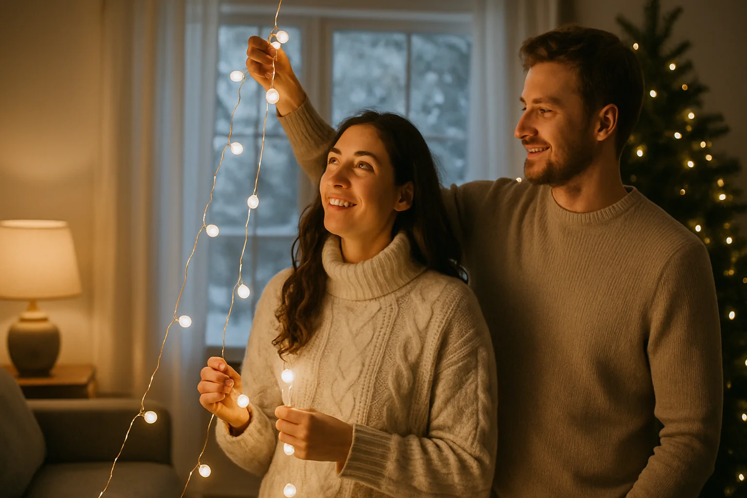 Idei de iluminat pentru case luminoase iarna