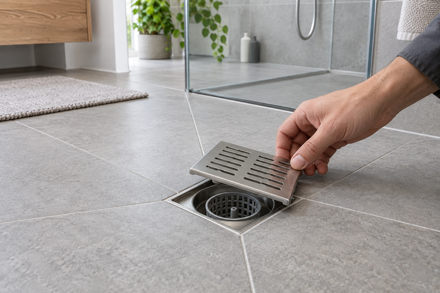 Sifon de pardoseală pentru baie: debit, gardă hidraulică și montaj