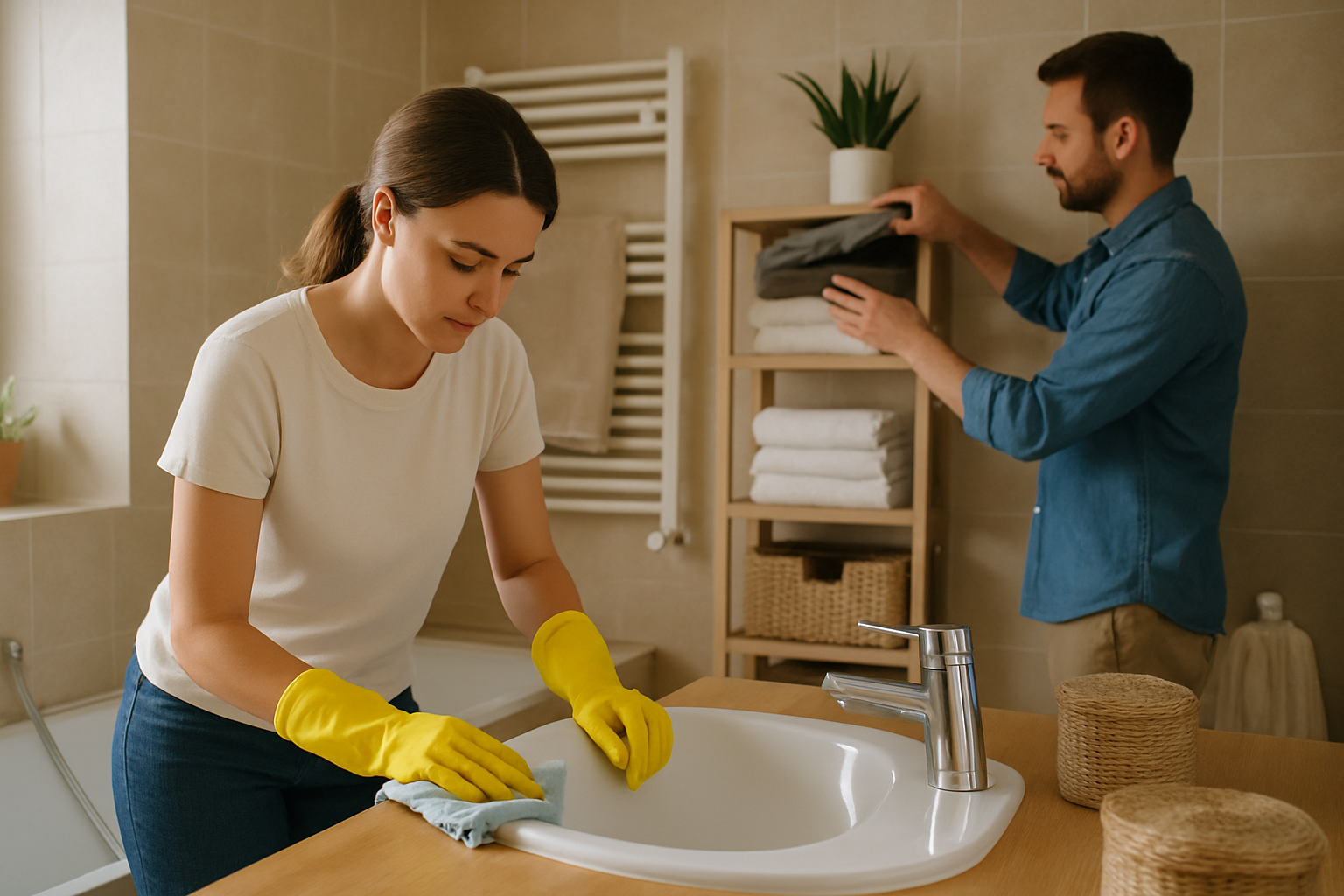 Trucuri pentru o baie mereu curată și organizată