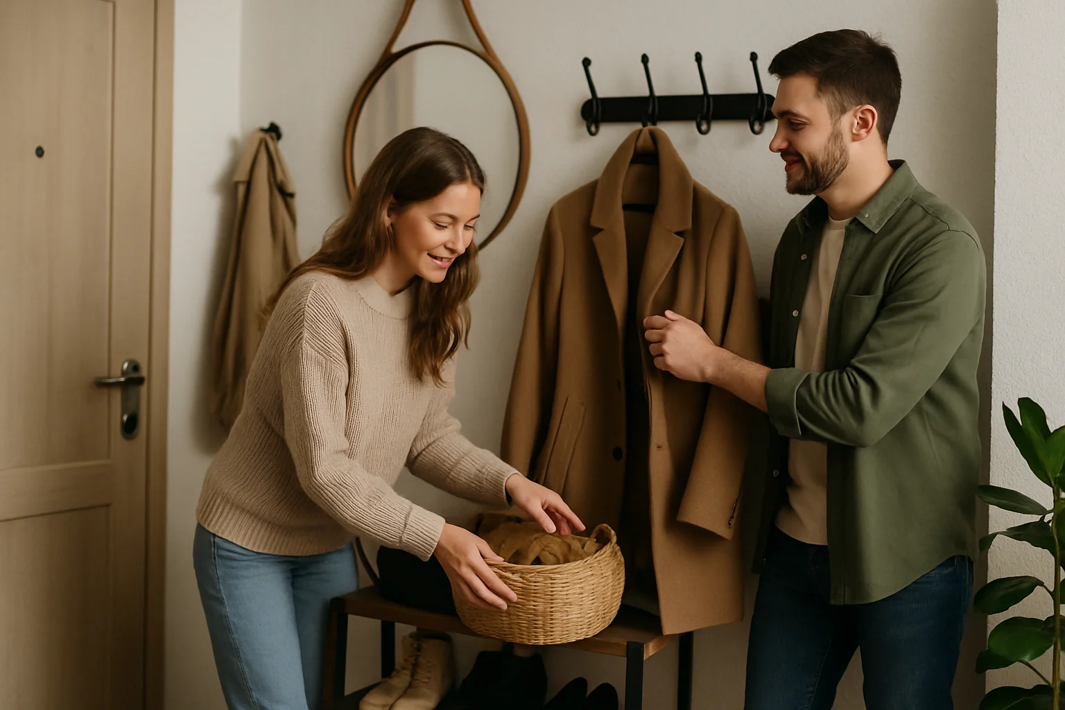 Trucuri pentru un hol primitor și practic acasă