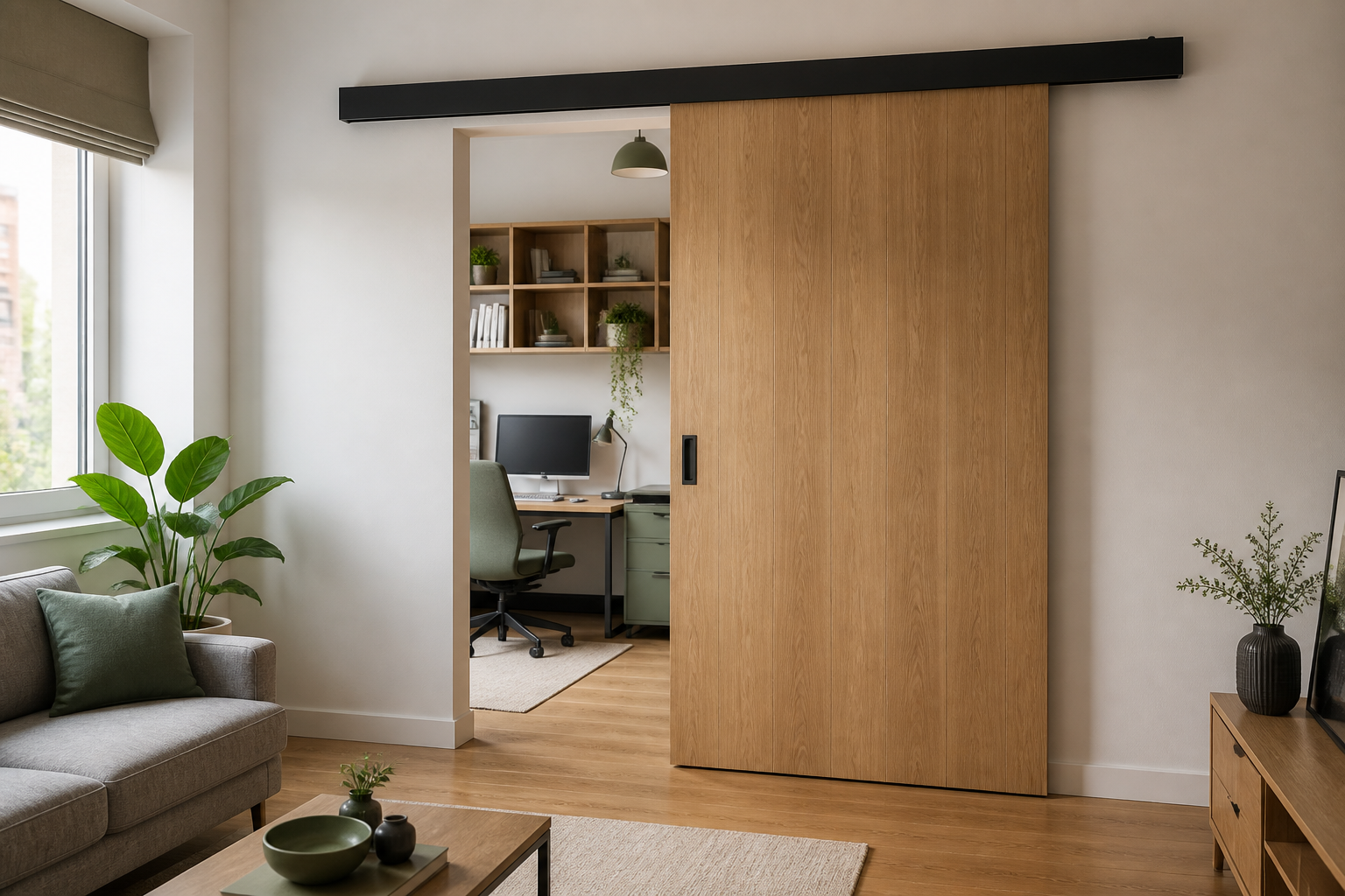 Ușă glisantă în apartament: perete, șină, intimitate și montaj